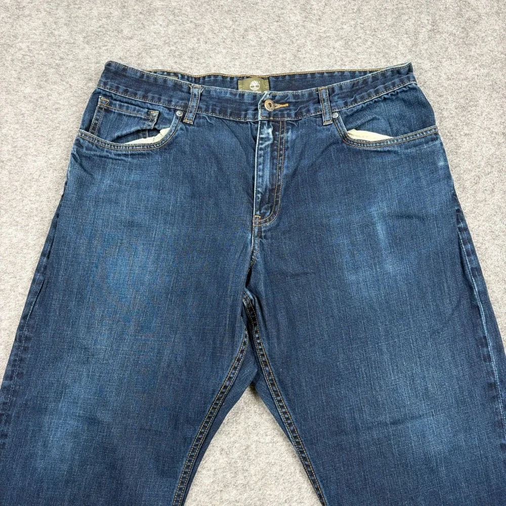 Timberland‎ Jeans Mens Size 36 Blue Denim Relaxed Fit Workwear Utility Outdoor